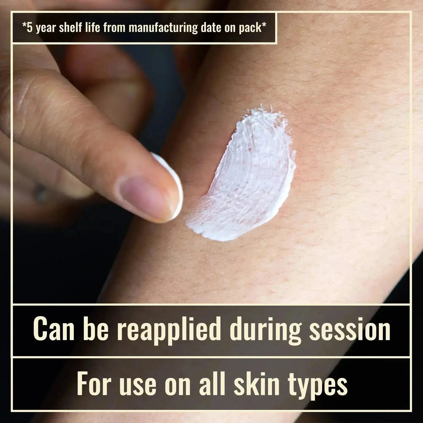 Application of The OG Skin Tattoo Numbing Cream on skin