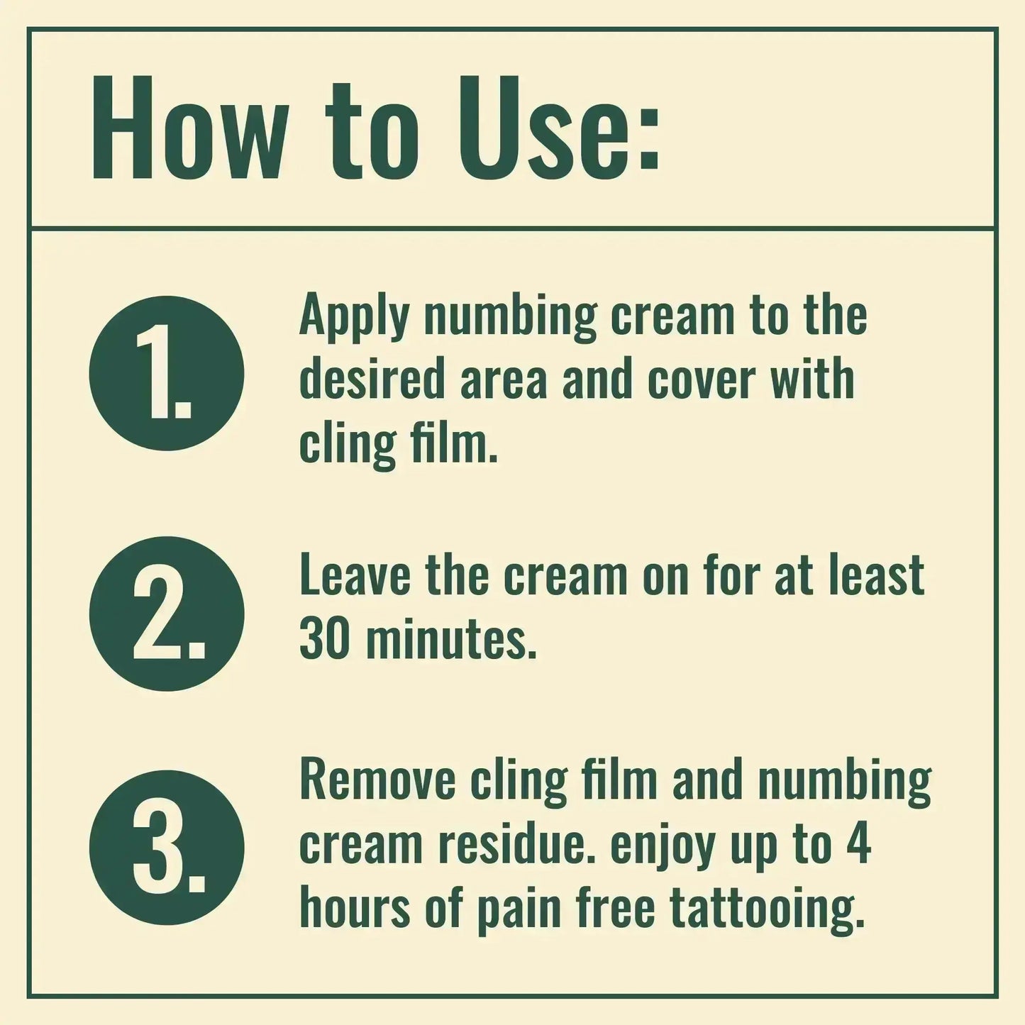 How to use The OG Skin Tattoo Numbing Cream